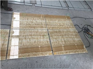 Chinese Yellow Honey Onyx Tiles for Wall Cladding