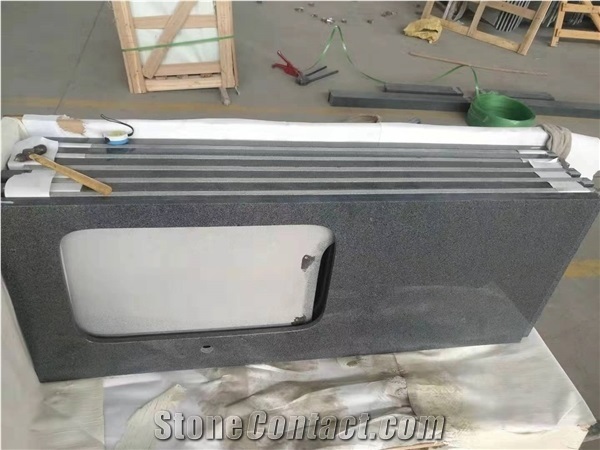 Customized High Quality Sesame Grey Granite Countertop
