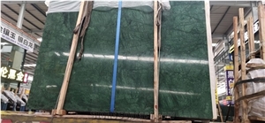 Dark Ming Green Marble Slabs and Tiles Chinese Supplier
