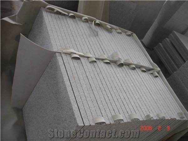 Cheap G603 China White Grey Granite Tiles