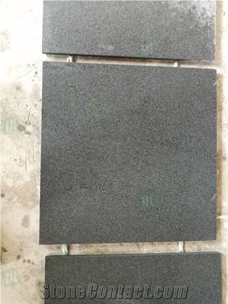 High Quality India Black Grante Flamed Tiles Facade Slabs
