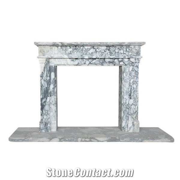 High Quality Interior White Marble Fireplace New Design