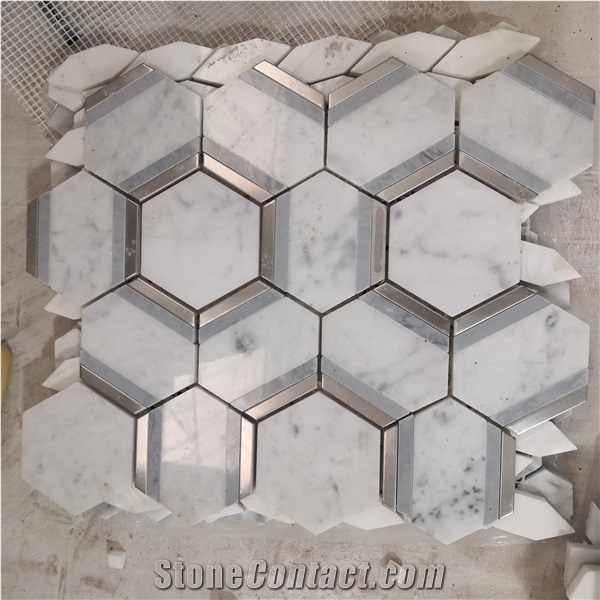 Hot Sale White Marble Mosaic Medallions for Floor and Wall