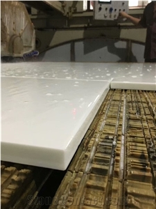 Nano White Crystallized Glass Artificial Slab Column Panels