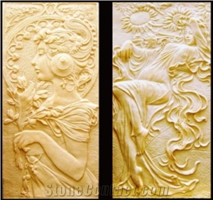 Natural China Sandstone Customized Embossment Etching Dec.