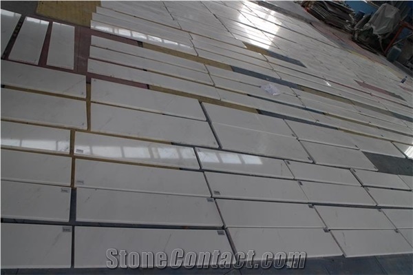 Natural New Ariston White Marble Interior Flooring Paving