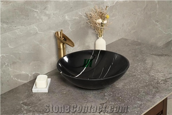 New Arrivals Black Sinks with New Design and High Quality