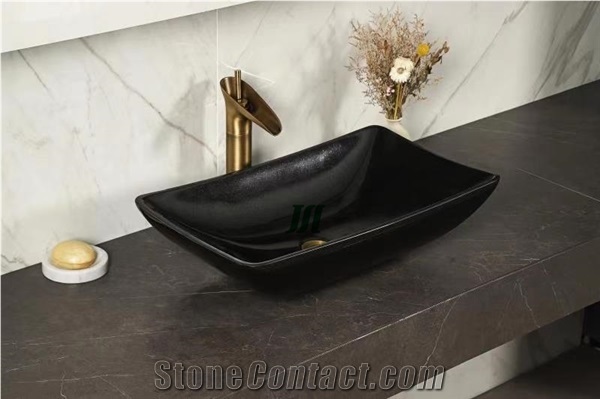 New Arrivals Black Sinks with New Design and High Quality