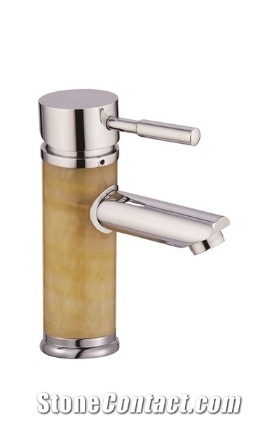 New Design Natural Stone Green Onyx Faucet Tap