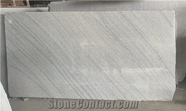New Viscount White Slabs and Tiles Bookmatch Granite