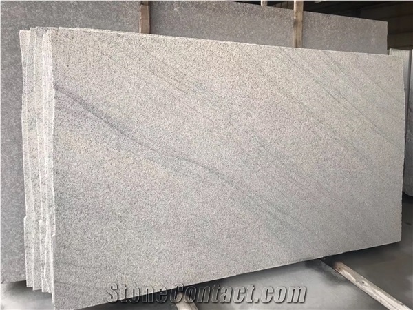 New Viscount White Slabs and Tiles Bookmatch Granite