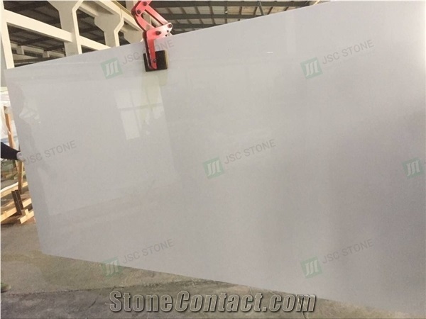 Pure White Nano Crystallized Glass Slabs for Decoration
