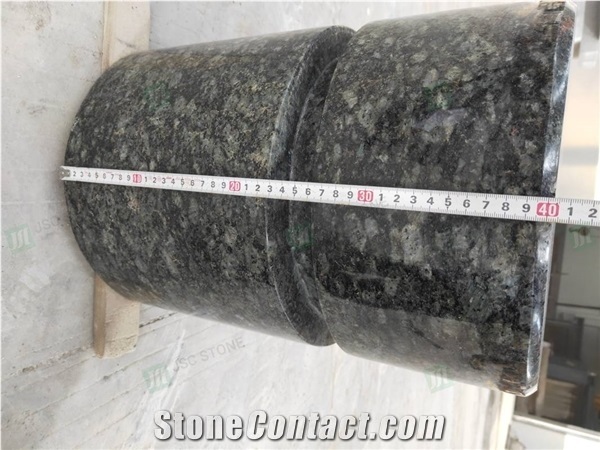 Round Column Paving Car Stop Barriers Parking Stone