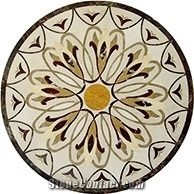 Round Water Jet Marble Decorative Medallions Flooring Tiles