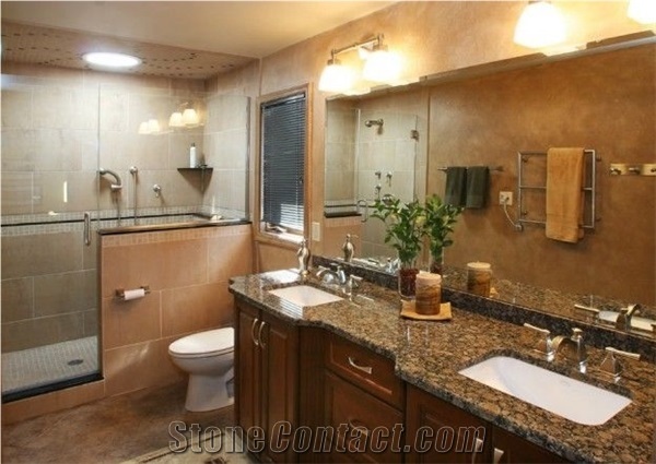 Tan Brown Granite Vanity Top Bathroom Countertops