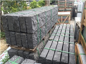 Vietnam Black Basalt All Sides Picked Pineapple Pillar