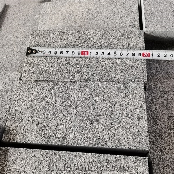 Flamed China Dark Grey G654 Granite Cobbles Pavings Stone