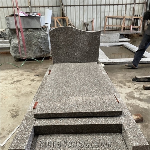 G664 Original Pink Granite French Style Monuments
