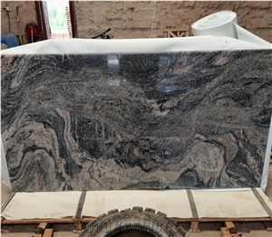 Juparana Granite Slabs Cut to Size Tiles for Interior Design