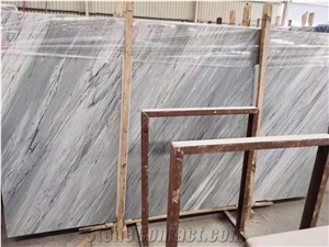 China Snowflake Snow Grey Wood Grain Marble Slabs,Tiles