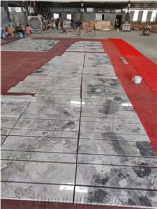 New Product Grey Cobico Marble Big Flower Slabs