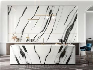 Panda White Marble Slabs & Flooring Tiles