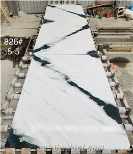 China Panda White Marble Slabs Interior Walll Floor Tile