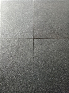 G1304 Yixian Black Granite Leather Finished Wall Floor Tile