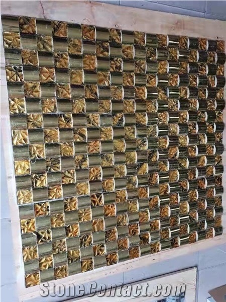 Gold Glass Mosaic Tiles