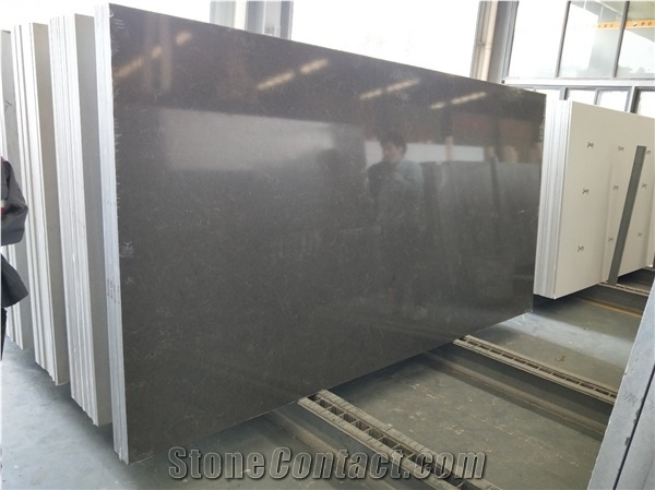 Piatra Grey Quartz Slabs Artificial Stone Engineered