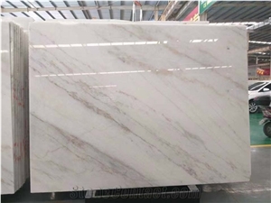 Polished Honed Guangxi White Marble Slab & Tile