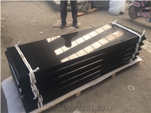 Polished Shanxi Black Absolute Black Granite Tile Slab