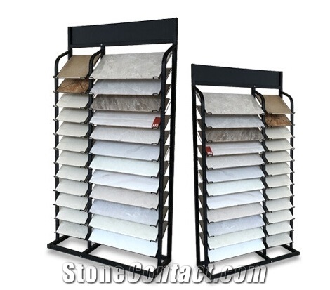Metal Floor Display Stand For The Ceramic Tiles Or Stones