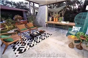 Brazil Beige Quartzite Polished Floor Covering Tiles