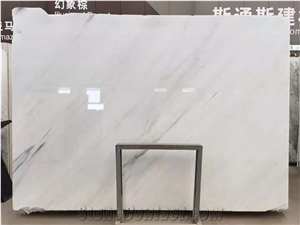 China Colored Glaze White Marble Polished Big Slabs & Tiles