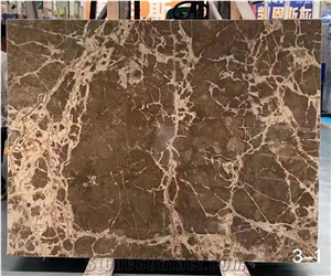 France Impression Brown Marble Polished Big Slabs & Tiles