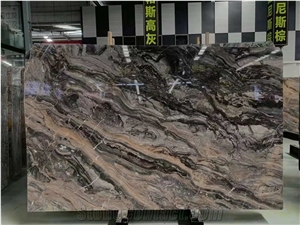 Italy Venice Brown Marble Polished Wall Slabs & Floor Tiles