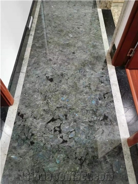 Madagascar Blue Jade Granite Polished Floor Covering Tiles