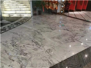 Royal Platinum Marble Polished Water Knife Parquet Tiles