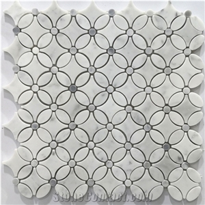 Leaf Shape Marble Mosaic Chevron Tiles Brick Hexagon Mosaic