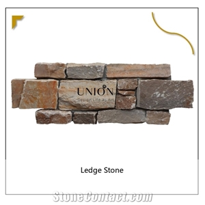 Beige Mesh&Hook Back Stone Wall Clading Cement Culture Stone