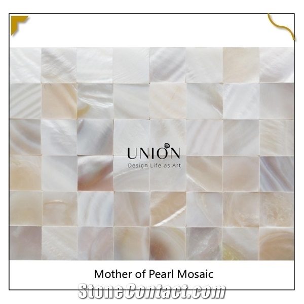 China White Natural Mother Of Pearl Shell Mosaic Tile Decor