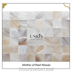 China White Natural Mother Of Pearl Shell Mosaic Tile Decor