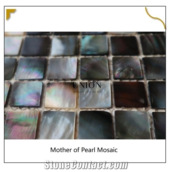 Deep Sea Black Pearl Pattern Waterproof Lip Shell Mosaic