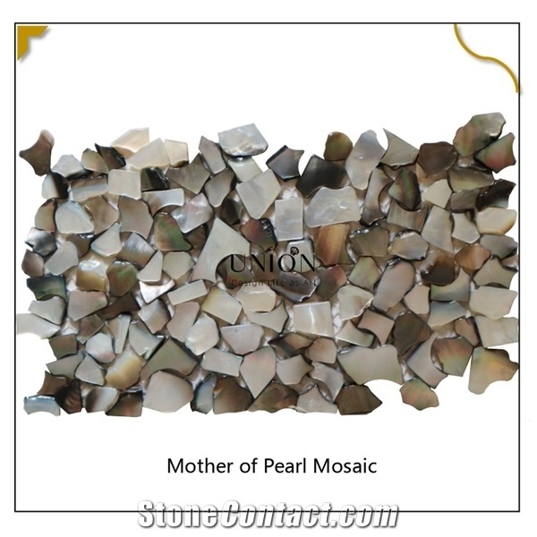Deep Sea Black Pebble Random Wall&Floor Tile Natural Shell