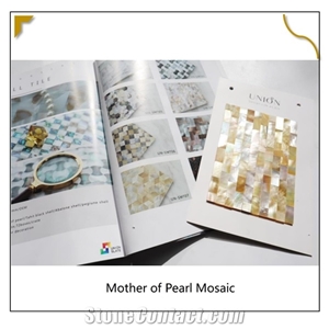 Gold Ocean Mother Of Pearl Mosaic Tile/Kitchen Backsplash