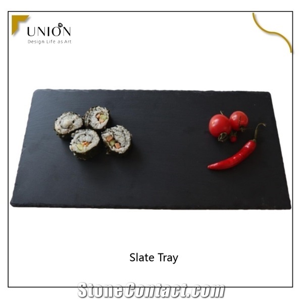 Jiangxi Black Natural Slate Chalkboard Coaster for Cooking