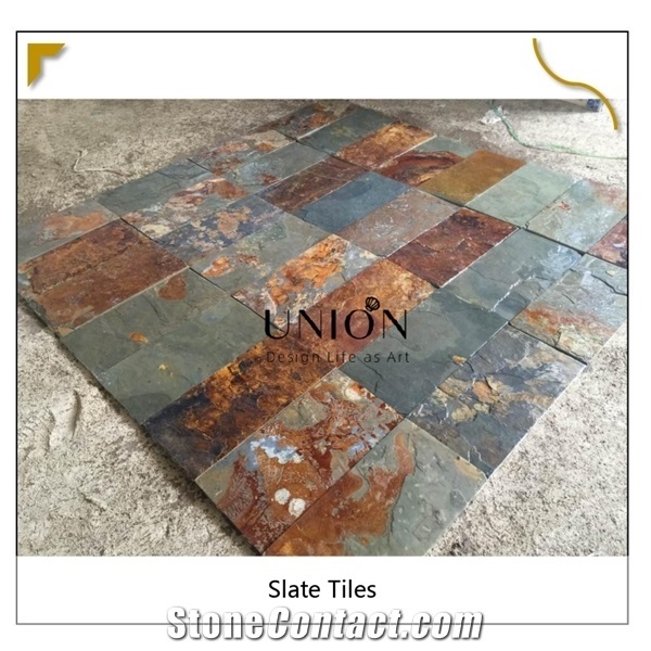 Jiangxi Multicolor Slate-Slabs Gauged Field Tile for Floor