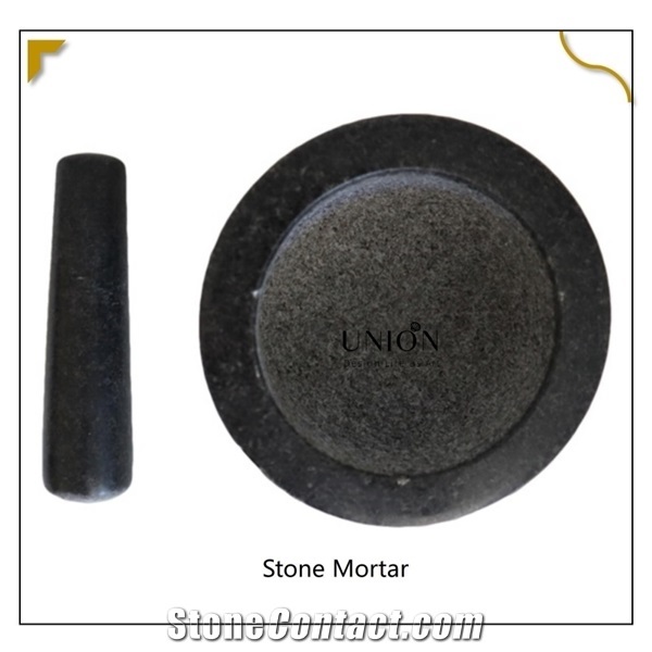 Kitchenware Granite Mortar and Pestle Set 6.5 Inch 7lb Large