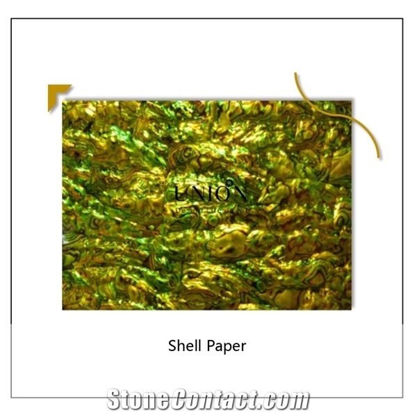 Modern Style Green New Zealand Abalone Shell Paper Shell Art
